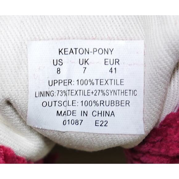 NEW POLO RALPH LAUREN KEATON CORDUROY SNEAKER SHOE RED MENS SIZE - 8 - Picture 7 of 7